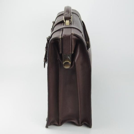 ★(英)ダックス/DAKS【★ダレスバッグ/レザー】濃茶/メンズ/ビジネス/バッグ/ブリーフケース/鞄★N5747
