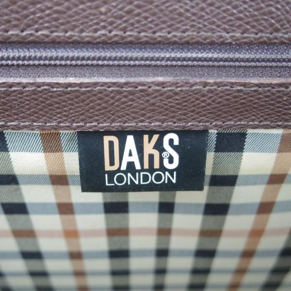 ★(英)ダックス/DAKS【★ダレスバッグ/レザー】濃茶/メンズ/ビジネス/バッグ/ブリーフケース/鞄★N5747
