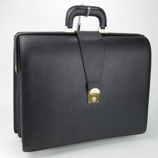【極美品】ルタヌア　ダレスバッグ　ビジネスバッグ　レザー　ゴールド金具　ブラック 極美品】ルタヌア ダレスバッグ ビジネスバッグ レザー ゴールド