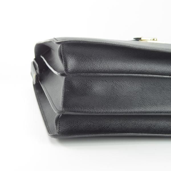 【極美品】ルタヌア　ダレスバッグ　ビジネスバッグ　レザー　ゴールド金具　ブラック 極上☆(仏)ルタヌア/LE TANNEUR【貴重☆ダレスバッグ/レザー