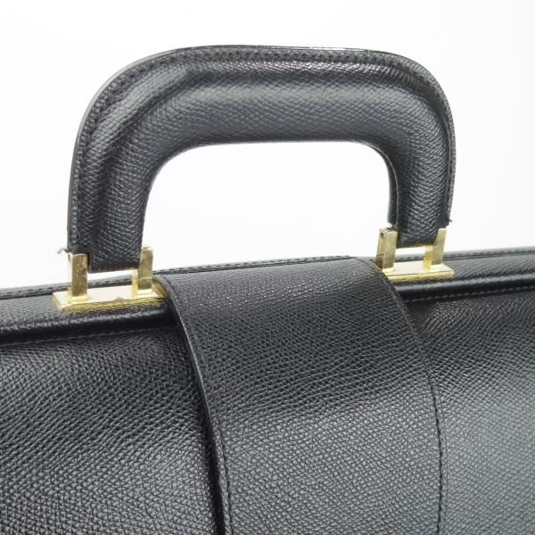 【極美品】ルタヌア　ダレスバッグ　ビジネスバッグ　レザー　ゴールド金具　ブラック 極上☆(仏)ルタヌア/LE TANNEUR【貴重☆ダレスバッグ/レザー