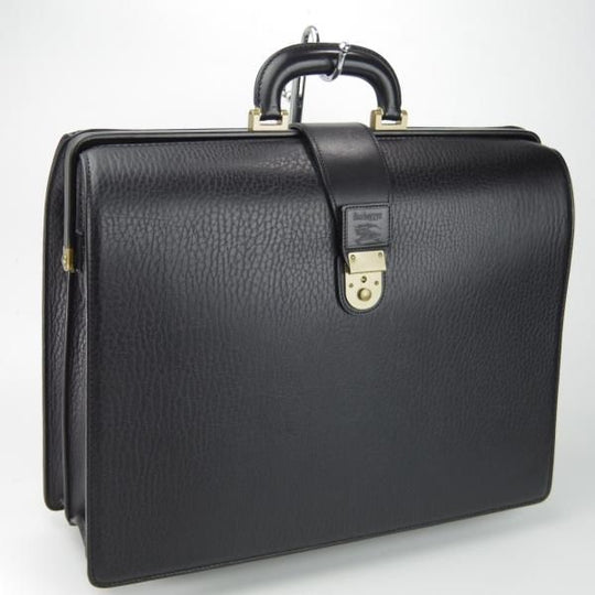 極上★(英)バーバリー/Burberry【貴重★ダレスバッグ/レザー】メンズ/ビジネス/バッグ/ブリーフケース/黒/革/鞄★N5753