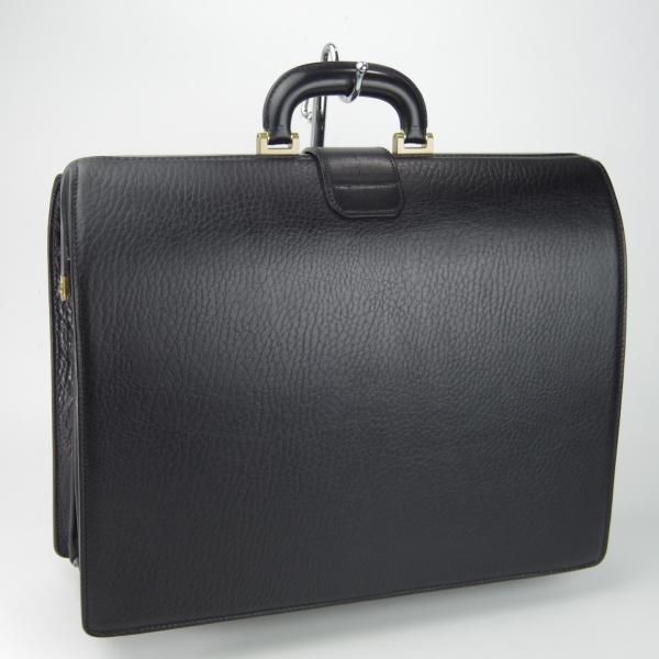 極上★(英)バーバリー/Burberry【貴重★ダレスバッグ/レザー】メンズ/ビジネス/バッグ/ブリーフケース/黒/革/鞄★N5753