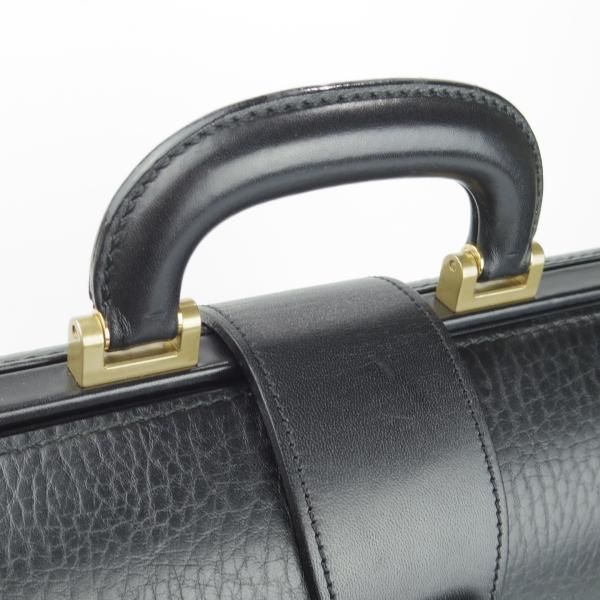 極上★(英)バーバリー/Burberry【貴重★ダレスバッグ/レザー】メンズ/ビジネス/バッグ/ブリーフケース/黒/革/鞄★N5753