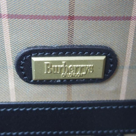 極上★(英)バーバリー/Burberry【貴重★ダレスバッグ/レザー】メンズ/ビジネス/バッグ/ブリーフケース/黒/革/鞄★N5753