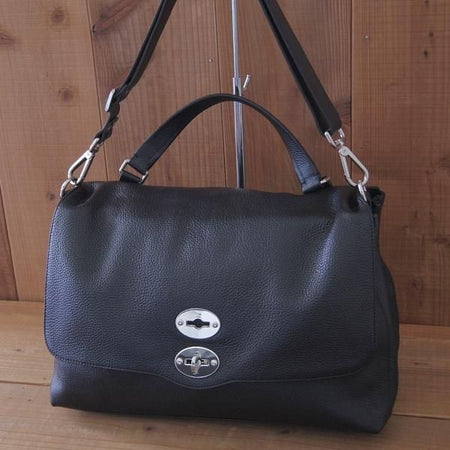 美品★(伊)ザネラート/ZANELLATO【現行定価￥93,500-★ポスティーナ L/マルカプント】ショルダー/バッグ/メンズ&レディース/革/鞄★N5755