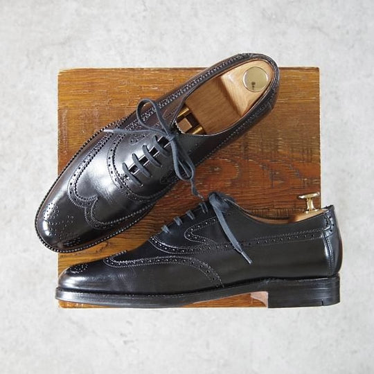 ほぼ試着程度★チャーチ UK6程度【旧チャーチ★ブルックスブラザーズ別注/BROOKS ENGLISH/M89ラスト】SURREY/カーフ/黒/Church's★h398