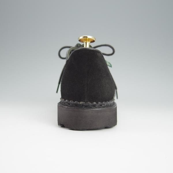 極美品★パラブーツ SIZE 39.5【定価￥71,500-★クレイジーパターンのMICHAEL/ミカエル】チロリアンシューズ/黒/Paraboot★h400