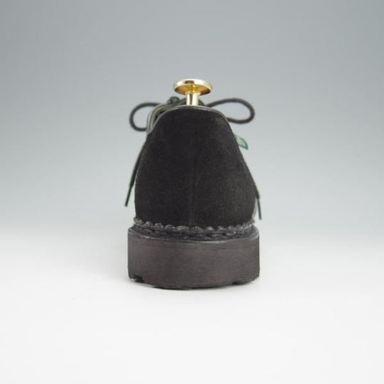 極美品★パラブーツ SIZE 39.5【定価￥71,500-★クレイジーパターンのMICHAEL/ミカエル】チロリアンシューズ/黒/Paraboot★h400