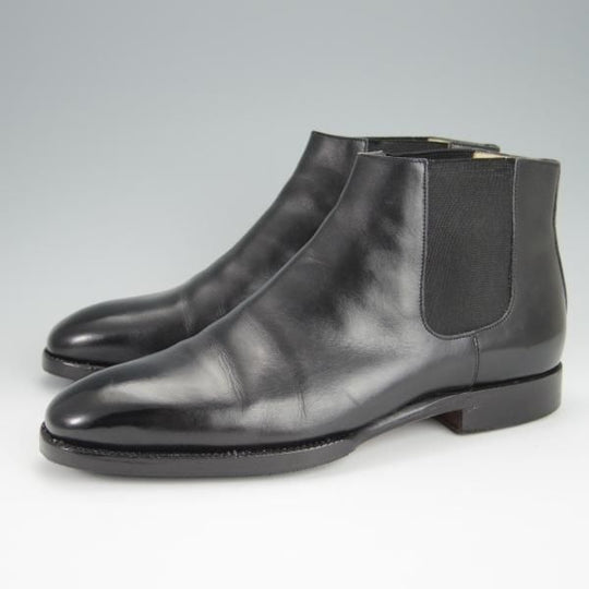 極上★ボノーラ(レディース) SIZE 36.5【貴重★ハンドソーンウェルテッド製法/旧ボノーラ】サイドゴアブーツ/黒/カーフ/BONORA★h401