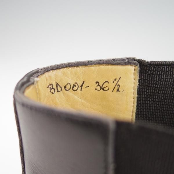 極上★ボノーラ(レディース) SIZE 36.5【貴重★ハンドソーンウェルテッド製法/旧ボノーラ】サイドゴアブーツ/黒/カーフ/BONORA★h401