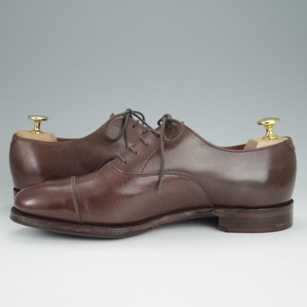 未使用★アルフレッド・サージェント 6E【★ストレートチップ/茶】カーフ/メンズ/ALFRED SARGENT★h402