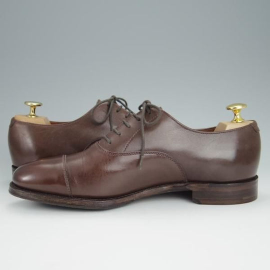 未使用★アルフレッド・サージェント 6E【★ストレートチップ/茶】カーフ/メンズ/ALFRED SARGENT★h402