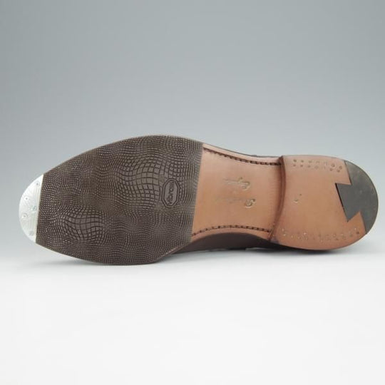 未使用★アルフレッド・サージェント 6E【★ストレートチップ/茶】カーフ/メンズ/ALFRED SARGENT★h402