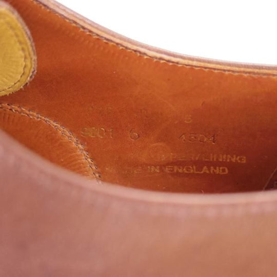 未使用★アルフレッド・サージェント 6E【★ストレートチップ/茶】カーフ/メンズ/ALFRED SARGENT★h402