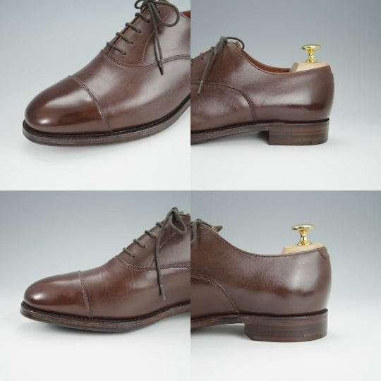 未使用★アルフレッド・サージェント 6E【★ストレートチップ/茶】カーフ/メンズ/ALFRED SARGENT★h402