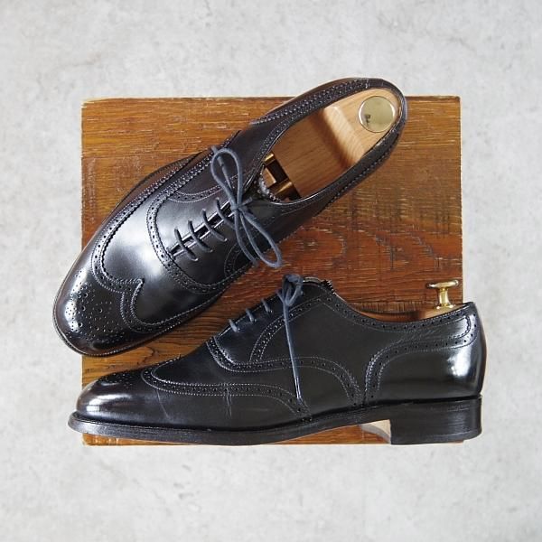 極上★(英)グレンソン 6.5FX【貴重★footmaster/フットマスター】フルブローグ/カーフ/黒/メンズ/GRENSON★h403