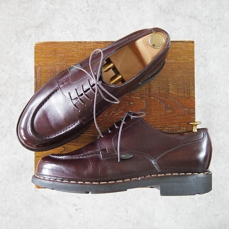 極上★パラブーツ SIZE 7【定価￥71,500-★シャンボード/CHAMBORD】カフェ/CAFE/リスレザー/TEXソール/Uチップ/濃茶/Paraboot★h406