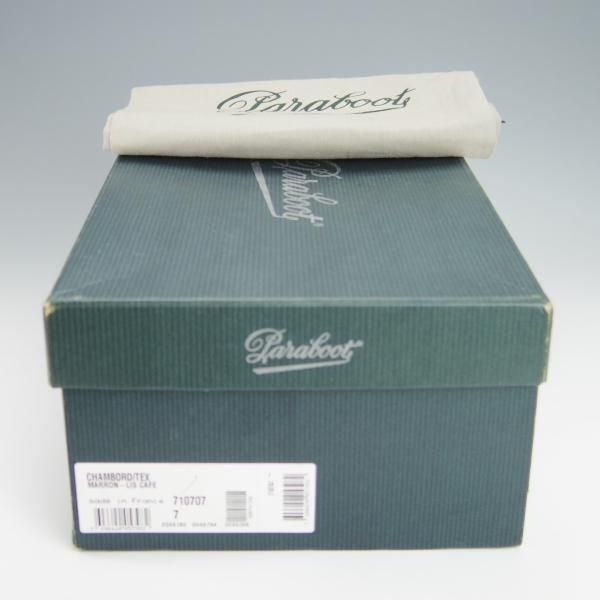 極上★パラブーツ SIZE 7【定価￥71,500-★シャンボード/CHAMBORD】カフェ/CAFE/リスレザー/TEXソール/Uチップ/濃茶/Paraboot★h406