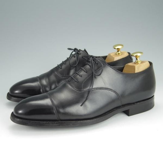 美品★クロケット&ジョーンズ 5E【定価￥101,200-★オードリー/AUDLEY】ハンドグレードライン/337ラスト/カーフ/黒/Crockett&Jones★h408