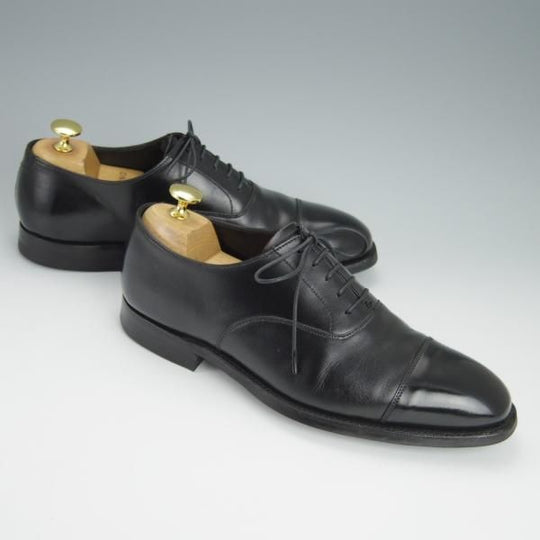 美品★クロケット&ジョーンズ 5E【定価￥101,200-★オードリー/AUDLEY】ハンドグレードライン/337ラスト/カーフ/黒/Crockett&Jones★h408