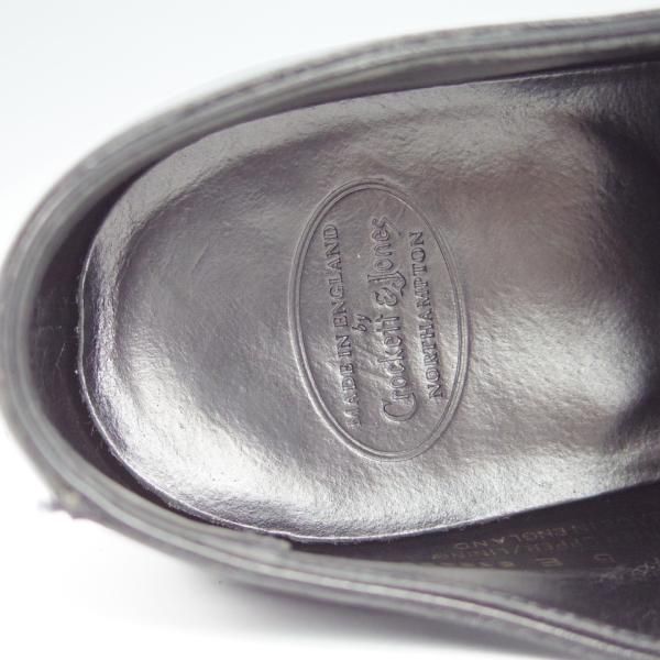 美品★クロケット&ジョーンズ 5E【定価￥101,200-★オードリー/AUDLEY】ハンドグレードライン/337ラスト/カーフ/黒/Crockett&Jones★h408