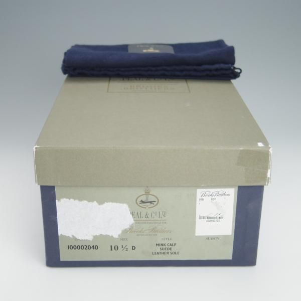 未使用★クロケット&ジョーンズ UK10/US10.5D【貴重★ブルックスブラザーズ別注/Peal&co】341ラスト/濃茶/Crockett&Jones★h409