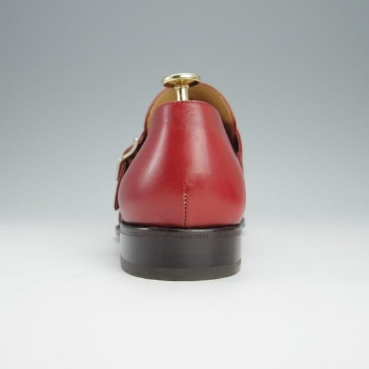 未使用★ストール・マンテラッシ SIZE 42【定価10万円以上★モンクストラップ/赤茶】カーフ/メンズ/SUTOR MANTELLASSI★h410