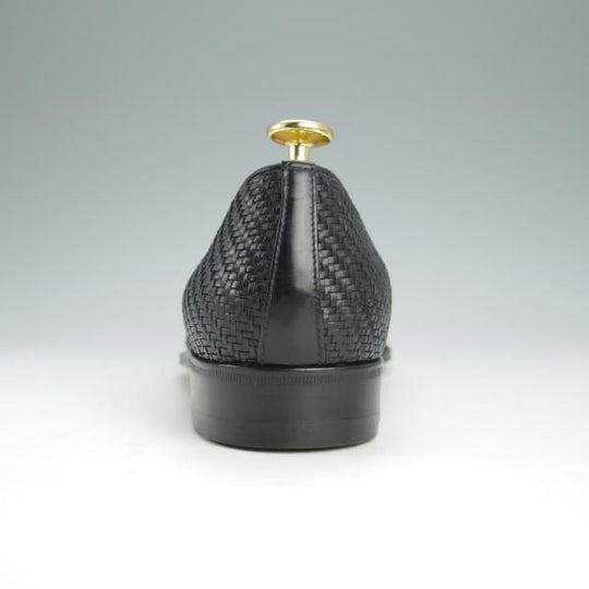 未使用★(伊)タニノクリスチー SIZE 6.5【デッドストック品★コインローファー風/イントレチャート】108314/黒/TANINO CRISCI★h411