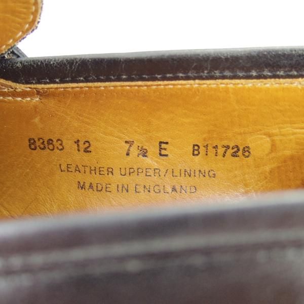 極上★クロケット&ジョーンズ 7.5E【定価￥83,600-★BOSTON/ボストン/314ラスト】コインローファー/カーフ/黒/Crockett&Jones★h413