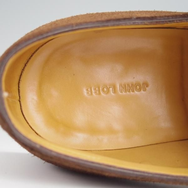 極上★ジョンロブ 8.5E【貴重★WILLIAM 2/ウィリアム 2】9795Rラスト/ダブルモンク/スエード/濃茶/メンズ/JOHN LOBB★h414