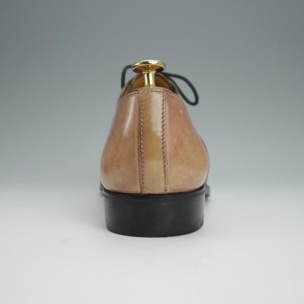 極上★(伊)フランチェスコ・ベニーニョ SIZE 6【コンビ仕様★オックスフォードシューズ】赤茶×薄茶/カーフ/Francesco Benigno★h415