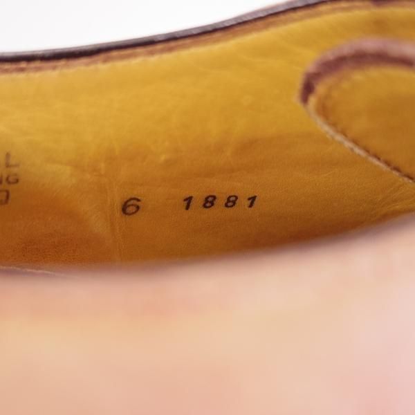 極上★(伊)フランチェスコ・ベニーニョ SIZE 6【コンビ仕様★オックスフォードシューズ】赤茶×薄茶/カーフ/Francesco Benigno★h415