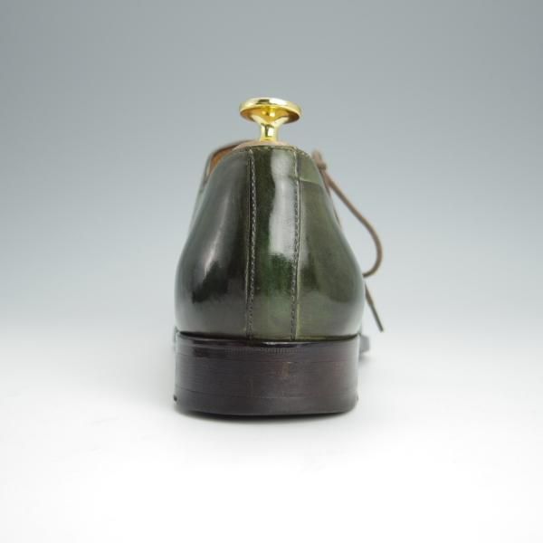 極上★(伊)フランチェスコ・ベニーニョ SIZE 6【定価￥60,480-★サイドレース/レベルソ仕立て】2899/深緑/Francesco Benigno★h416