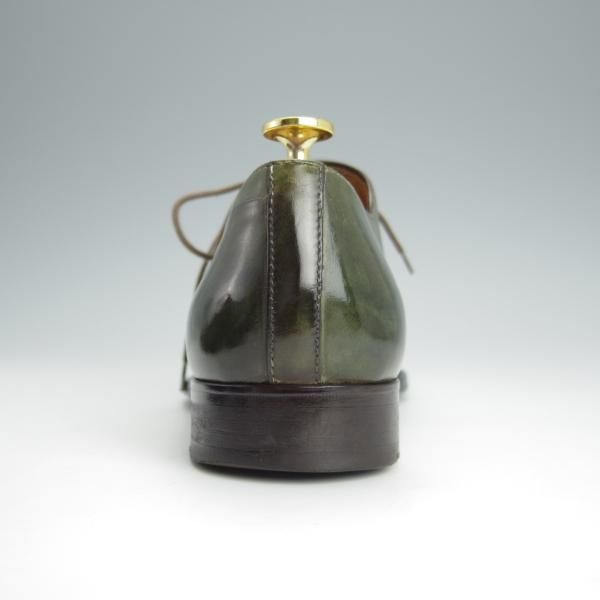 極上★(伊)フランチェスコ・ベニーニョ SIZE 6【定価￥60,480-★サイドレース/レベルソ仕立て】2899/深緑/Francesco Benigno★h416