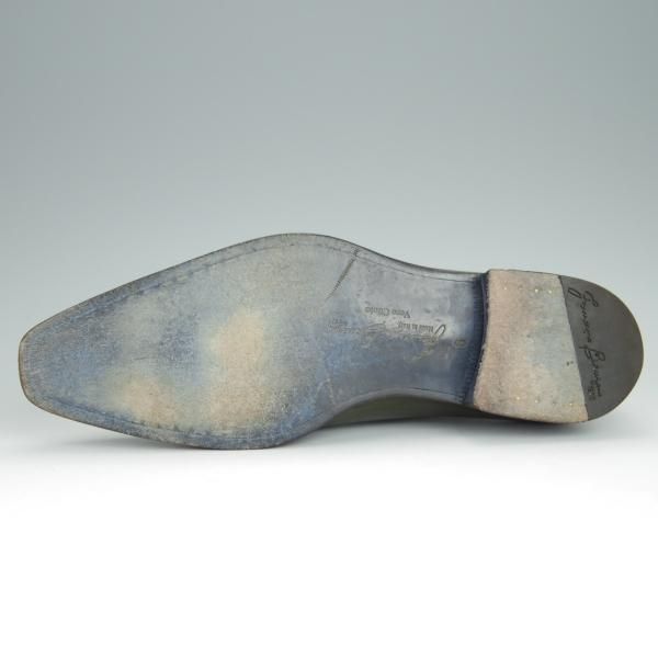 極上★(伊)フランチェスコ・ベニーニョ SIZE 6【定価￥60,480-★サイドレース/レベルソ仕立て】2899/深緑/Francesco Benigno★h416