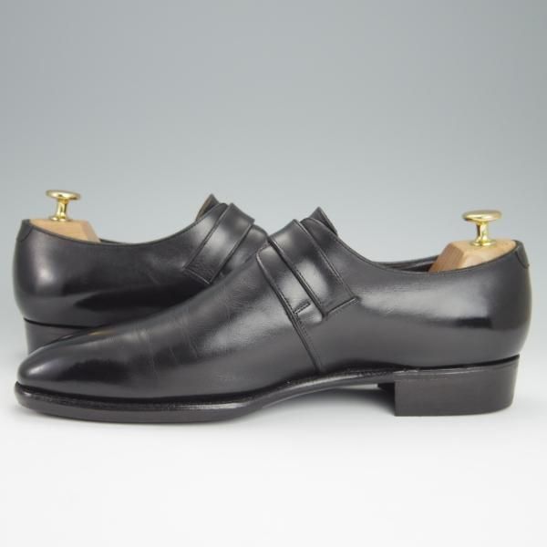 ★三陽山長 SIZE 7.5【合計オーダー価格￥103,400-★尚之介/R309ラスト】矢筈仕上げ/モンクストラップ/黒/Shonosuke/Sanyo Yamacho★h417