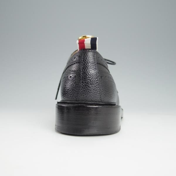 極上★(米)トムブラウン UK6/US7【現行定価￥135,300-★英国製/ロングウイング】グレインレザー/黒/メンズ/THOM BROWNE★h419