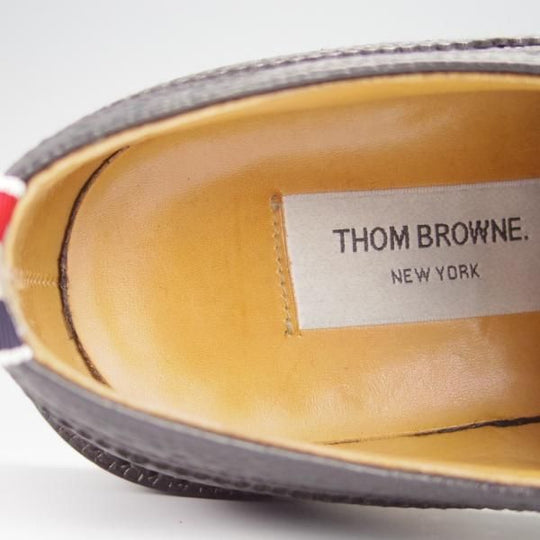 極上★(米)トムブラウン UK6/US7【現行定価￥135,300-★英国製/ロングウイング】グレインレザー/黒/メンズ/THOM BROWNE★h419