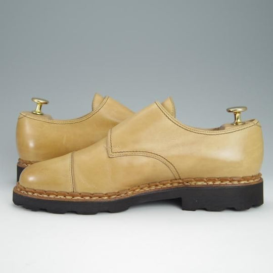 極上★パラブーツ SIZE 5.5【定価￥74,800-★ウィリアム/WILLIAM】ダブルモンク/カーフ/薄茶/メンズ/Paraboot★h420