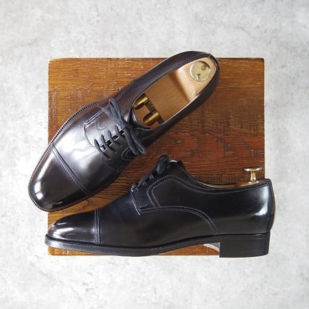 未使用★(伊)タニノクリスチー SIZE 5.5【デッドストック品★ストレートチップ/106472】カーフ/黒/メンズ/TANINO CRISCI★h421