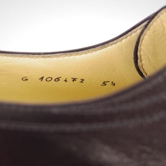 未使用★(伊)タニノクリスチー SIZE 5.5【デッドストック品★ストレートチップ/106472】カーフ/黒/メンズ/TANINO CRISCI★h421