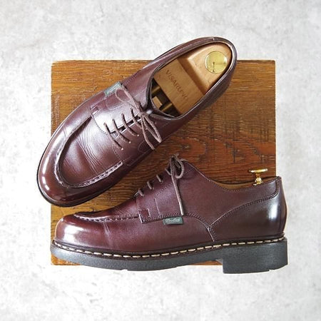 美品★パラブーツ SIZE 5.5【定価￥71,500-★シャンボード/CHAMBORD】カフェ/CAFE/リスレザー/TEXソール/Uチップ/濃茶/Paraboot★h424