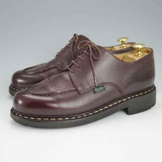 美品★パラブーツ SIZE 5.5【定価￥71,500-★シャンボード/CHAMBORD】カフェ/CAFE/リスレザー/TEXソール/Uチップ/濃茶/Paraboot★h424