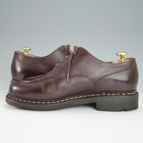 美品★パラブーツ SIZE 5.5【定価￥71,500-★シャンボード/CHAMBORD】カフェ/CAFE/リスレザー/TEXソール/Uチップ/濃茶/Paraboot★h424