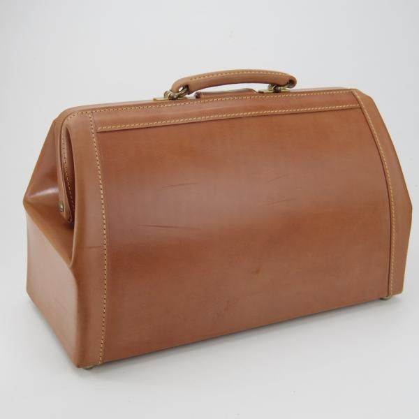極美品★(英)パップワース/PAPWORTH【現行定価26万円程度★ブライドルレザー/1泊用ダレスバッグ(ボストン型)】バッグ/茶/メンズ/鞄★N5756
