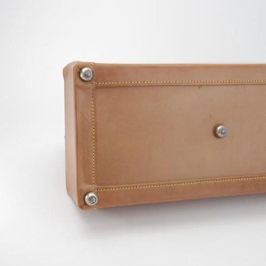 極美品★(英)パップワース/PAPWORTH【現行定価26万円程度★ブライドルレザー/1泊用ダレスバッグ(ボストン型)】バッグ/茶/メンズ/鞄★N5756