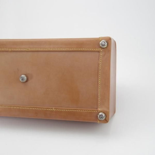 極美品★(英)パップワース/PAPWORTH【現行定価26万円程度★ブライドルレザー/1泊用ダレスバッグ(ボストン型)】バッグ/茶/メンズ/鞄★N5756