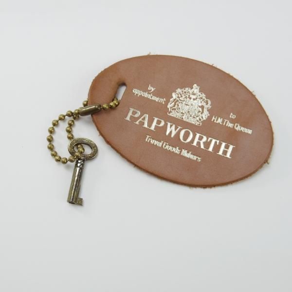 極美品★(英)パップワース/PAPWORTH【現行定価26万円程度★ブライドルレザー/1泊用ダレスバッグ(ボストン型)】バッグ/茶/メンズ/鞄★N5756