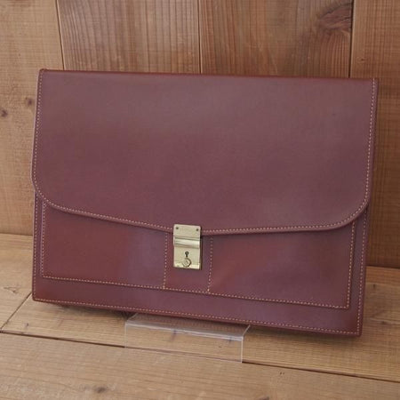 ★(英)パップワース/PAPWORTH【★ドキュメントケース/クラッチバッグ/丸善別注】レザー/メンズ&レディース/ビジネス/バッグ/茶/革/鞄★N5761